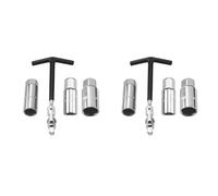 CENMEN Juego de 2 herramientas de reparación de motocicleta para coche, llave de vaso de 16 mm, 18 mm, 21 mm, llave de mango en T