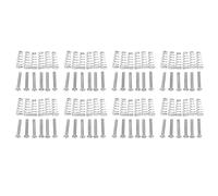 CENMEN Juego de 24 sillines para guitarra eléctrica, puente de trémolo, ajuste cónico y tornillos, color plateado