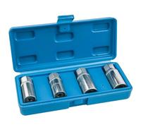 CENMEN Juego de 4 extractores de pernos rotos, herramienta métrica para quitar tuercas, extractor de pernos