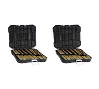 CENMEN Juego de brocas de metal de titanio para acero, madera, plástico, cobre, aluminio con estuche de almacenamiento, 1/16-3/8 pulgadas, 198 piezas