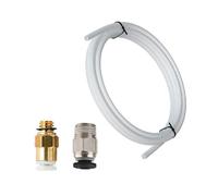 CENMEN Kit de actualización de impresora 3D con conectores neumáticos KJH04-M6 y PC4-01, tubo PTFE de 1 m para extrusora Bowden de 1,75 mm, color blanco
