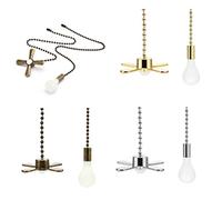 CENMEN Kit de cremallera para ventilador de techo de 4 piezas, interruptor de lámpara de techo, extensor de cremallera de ventilador, cremallera de interruptor de lámpara