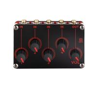 CENMEN Mezclador de LíNea de 4 Canales Consola Mezcladora de Sonido AnalóGica PortáTil Mezclador EstéReo USB DC5V Power Mini Mezclador