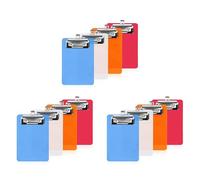 CENMEN Mini portapapeles de 4 x 6 pulgadas, 12 portapapeles pequeños, blocs de notas, portapapeles de plástico, tamaño de nota