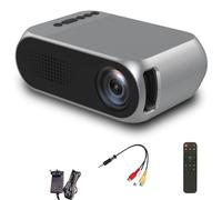 CENMEN Mini proyector portátil para el hogar LED pequeño HD 1080P pequeño proyector de cine en casa portátil negro enchufe UE resistente fácil de instalar fácil de usar