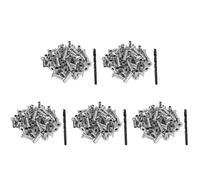 CENMEN Paquete de 200 fundas protectoras de acero inoxidable T316 para barandilla de cable de cable de 1/8 pulgadas con 5 brocas