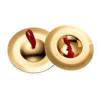 CENMEN Platillo de cobre de 12 cm, platillos dorados, música infantil, iluminación, ritmo, metrónomo, regalo, música pélvica, actuación