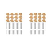 CENMEN Pomos de tocador bohemios, paquete de 24 pomos de madera de haya en forma de nube para armarios, muebles