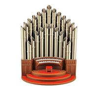 CENMEN Portalápices de órgano de tubo, divertido soporte para bolígrafos, decoración de escritorio, soporte para bolígrafos de escritorio en forma de órgano, soporte para tazas A