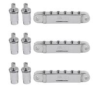 CENMEN Puente de guitarra eléctrica Tune-O- 3X Silver Tune-O- Puente de guitarra eléctrica Lp Corea