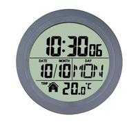 CENMEN Sin PerforacióN Reloj con Ventosa Hogar Impermeable BañO Cocina Reloj LCD Pantalla Digital Reloj Detector de Temperatura