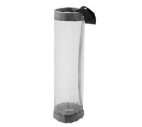 CENMEN Soporte de pared para el hogar, bolsas de plástico, dispensador de bolsas de basura, color gris