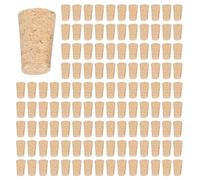 CENMEN Tapón de botella de madera, corcho, tapón cónico de madera para botella de cerveza para hacer vino, manualidades, para botella de vino, 120 unidades