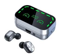 CENMEN YD05 - Auriculares Bluetooth inalámbricos 5.3 con pantalla digital inteligente - Auriculares in-ear HiFi estéreo, reducción de ruido