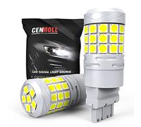 Cenmoll 3157 Bombilla LED blanca, superbrillante, 40 W, 2000 lm, 12 V-24 V, Canbus, sin errores, 3057 4057 3157 4157, T25, bombillas LED para coche, luz de marcha atrás, luces traseras de freno, 2PCS