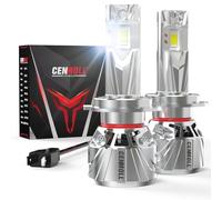 Cenmoll Bombilla H7 Led, 140W 36000LM 700% de brillo ángulo de haz ajustable de 360 grados, 6000K blanco frío Bombillas H7 Led Canbus 12V 24V controlador Canbus integrado Plug & Play, 1 par
