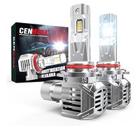 Cenmoll Bombilla HB3 Led, 120W 24000LM 6000K Blanco Frío 600% Brillo Lampara HB3 9005 Led Canbus Libre de Errores Diseño Inalámbrico Todo en Uno Xenón Halógeno Kit de Conversión de Repuesto, 2 pezzi