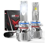 Cenmoll Bombilla HB4 Led, 140W 36000LM 700% de brillo ángulo de haz ajustable de 360 grados, 6000K blanco frío Bombilla 9006 HB4 Led Canbus 12V 24V controlador Canbus integrado Plug & Play, 1 par