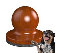 CENMOO de uñas para perros, lijadora manual de uñas de madera, almohadilla ergonómica para raspar uñas para perros, juego de limas de uñas silenciosas y sin estrés con papel de lija reemplazable