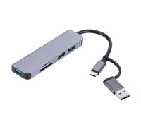 CENMOO Hub, Distribuidor 5 en 1, Adaptador Universal, Dongle Portátil, Adaptador De Controlador Estable, Estación De Expansión USB Para Ordenador Portátil, Adaptador De Controlador St