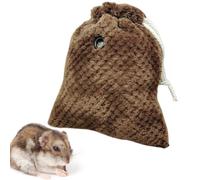 CENMOO Outgoing Pig Draw - Bolsa de guinea de algodón cálido, bolsa de transporte portátil con cordón y ventilación para ardillas y animales pequeños