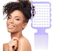 CENMOO Peine para el pelo de peinado | Peine de peluquería permanente de papel de aluminio | Cepillo de pelo multifuncional afroamericano, accesorios de peluquería permanente de aluminio,