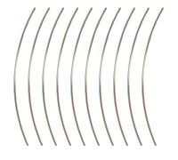 CENPEK 10 accesorios para trastes de guitarra, longitud 200 mm/8", aptos para producción en masa o reparación (alpaca de 2,4 mm)