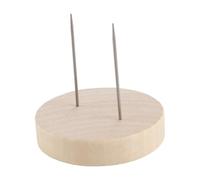 CENPEK 10 soportes de madera para muñecas de ganchillo, hechos a mano, con alfileres de metal para muñecas y figuras amigurumi.