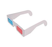 CENPEK 10 UDS, Gafas De Papel 3D para Películas, Papel Anaglifo, Gafas 3D, Vista De Vídeo Virtual 3D, Cristal De Vídeo 3D para Cine En Casa, TV, Películas, Etc.