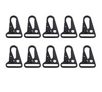 CENPEK 10 unidades de 1 pulgada ampliado clip de la boca Sling corchete gancho Olecranon para llavero ganchos de presión bolsa al aire libre