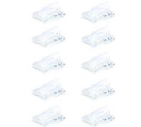 CENPEK 10pcs acrílico joyería anillo exhibición soporte dedos anillo exhibición titular escaparate (transparente)