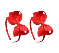 CENPEK 2 diademas estilo Blancanieves con nudo rojo para el Día Mundial del Libro para niñas