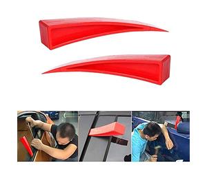 CENPEK 2 herramientas de reparación de abolladuras curvadas para ventana, sin pintura, herramienta de cuña para reparar el cuerpo del auto y el uso de la mano de bricolaje de la vida diaria