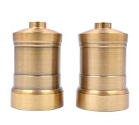 CENPEK 2 Piezas de lámpara Vintage portalámparas de luz Colgante luz de Techo Accesorio de iluminación, Soporte de lámpara de baquelita Soporte de Bombillas de luz Vintage E26 / E27-dorado