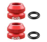 CENPEK 2 Piezas Muelles de Bicicleta, Muelles de Bicicleta de Acero Inoxidable, Tuercas de Válvula de Bicicleta, Tuercas de Válvula para Válvulas de Tubo Interior