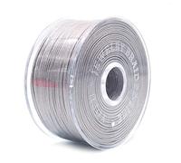 CENPEK 2 rollos de 0,8 mm de cordón elástico de hilo de cuentas con aguja de cuentas para hacer pulseras de joyería (plata)