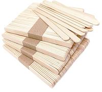 CENPEK 200 palitos de paletas para manualidades, 4.5 pulgadas, palitos de encerado, depresores de lengua, suaves, sin astillas, varillas de madera natual