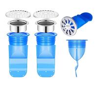 CENPEK 3 unids prevención de reflujo de Drenaje de Silicona prevención de reflujo de Drenaje de Piso Sello de Drenaje de Piso válvula unidireccional para tuberías Tubos en el Inodoro baño Sello