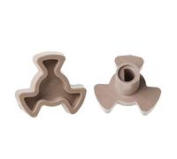 CENPEK 4 acopladores giratorios para microondas de 14 mm, soporte guía de rodillo para horno microondas con puerto D, longitud del eje de 14 mm