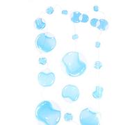 CENPEK 4 Cuerdas Planas bajo el mar guirnaldas de Burbujas para decoración de Fiesta de Sirenita Transparente Flotante Colgante Burbujas Streamer Piscina Tema océano Fiesta Boda decoración Azul