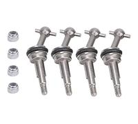 CENPEK - 4 Piezas de transmisión de Eje de Junta de transmisión Universal CVD de Metal Compatible con 1/28 K969 K979 K989 K999 P929 P939 RC 4WD Short Course Drift Car Upgrade Parts