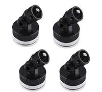 CENPEK 4 piezas RC Cuerpo magnético poste de aleación magnética Stealth invisible Cuerpo Shell Mount Columna compatible con HSP Redcat Himoot Traxxas SCX10 4WD 1/10 RC Car-Negro