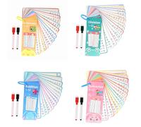 CENPEK 4 Piezas Tablas De Suma Multiplicación Resta División para Niños Tarjetas Didácticas Tablas Tarjetas Didácticas De Matemáticas Aula Escuela En Casa