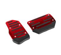 CENPEK 4 unids universal rojo antideslizante automático freno de gas pedal pad cubierta accesorios kit coche combustible gas freno pedal cubierta TRIM