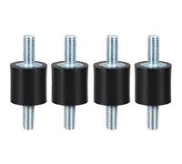 CENPEK 4pcs M8 30 * 20 Antivibraciones de Goma Bobina Montajes Aislador Amortiguador Amortiguador con Doble Rosca Macho Espárragos para compresores de Aire Motores diésel Motores de Gasolina Bombas