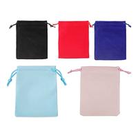 CENPEK 50 bolsas de terciopelo, bolsas de joyería con cordón, bolsas de regalo rectangulares para boda, bolsas de caramelo, regalos de fiesta, 7 x 9 cm