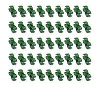 CENPEK 50 clips de hebilla de plástico ajustables para enrejado de jardín de 11 mm, color verde