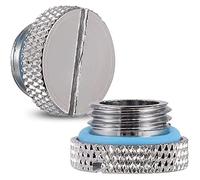 CENPEK 6 piezas de ajuste de refrigeración por agua, enchufe de refrigeración por agua, latón G 1/4 rosca rosca rosca tapón de agua para sistema de refrigeración por agua PC