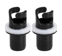 CENPEK Adaptador de Manguera de Bomba de pie para Barco, 2 Piezas Conector Adaptador de Manguera de válvulas inflables para Botes, Adaptador de Manguera de Bomba de Kayak Inflable 1.97 Pulgadas Negro