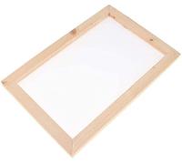 CENPEK Antiguo método de fabricación de papel de madera para hacer papel de artesanía molde de fabricación de papel pantalla marco para bricolaje suministros de manualidades 30x40cm